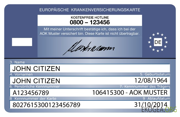Carte européenne d'assurance maladie du Danemark